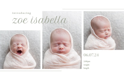 A collage baby cream white design for Type with 3 uploads