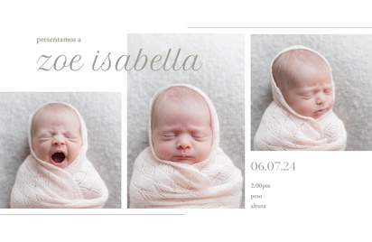 Un collage bebé diseño crema blanco para Tipo con 3 imágenes