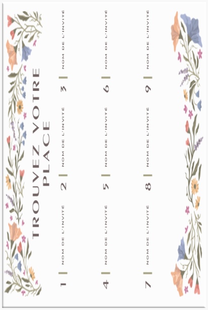 Aperçu du design pou rEnseignes de mariage en acrylique, 12 x 18 pouce