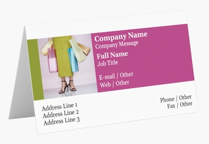 Design Preview for Design Gallery: Clothing Folded Business Cards