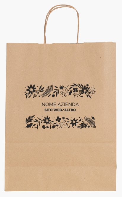 Anteprima design per Galleria di design: sacchetti di carta stampa monocolore, M (26 x 11 x 34.5 cm)