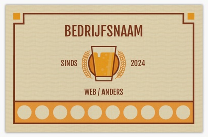Voorvertoning ontwerp voor Ontwerpgalerij: Bier, wijn en sterkedrank Linnen visitekaartjes
