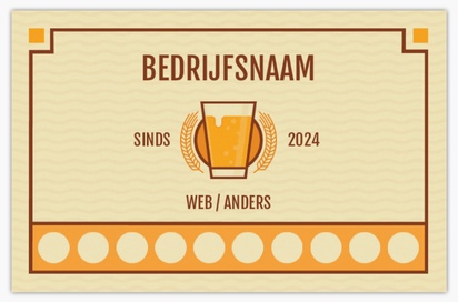 Voorvertoning ontwerp voor Ontwerpgalerij: Bier, wijn en sterkedrank Matte visitekaartjes