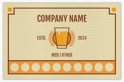 Design Preview for Design Gallery: Food & Beverage Natural Uncoated Business Cards