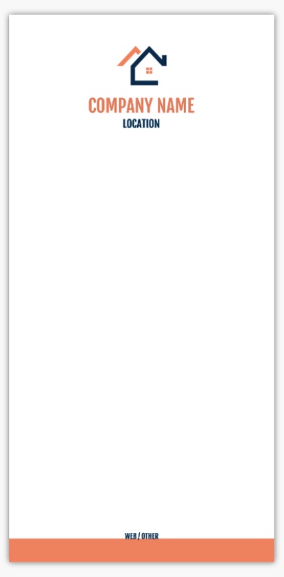 Design Preview for Property Estate Solicitors Notepads Templates, 3.8" x 7.8"