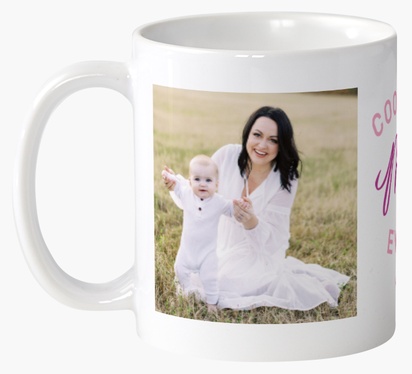A mother funny mugs pink purple design for Theme with 2 uploads