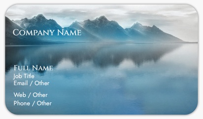 Design Preview for Travel & Accommodation Rounded Corner Business Cards Templates, Standard (3.5" x 2")