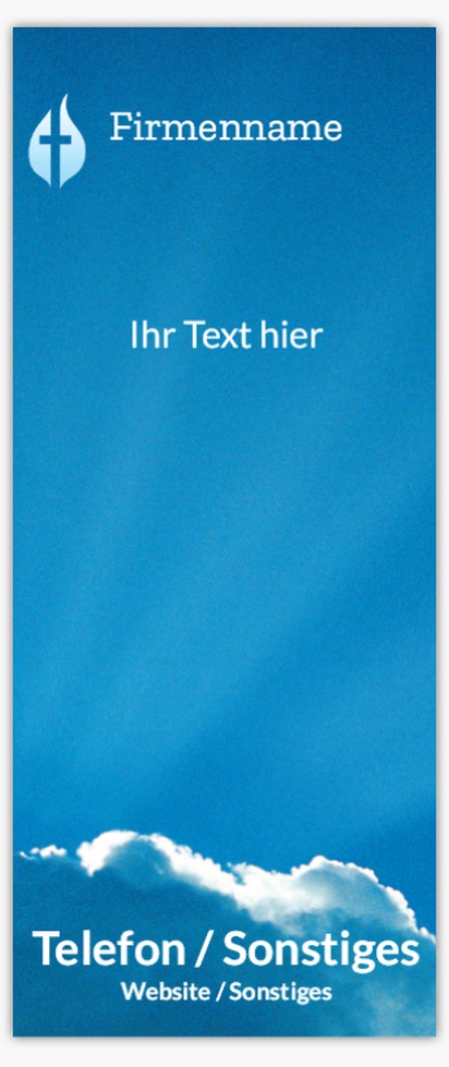 Designvorschau für Designgalerie: Vinyl-Werbebanner Religiös & Geistig, 76 x 183 cm
