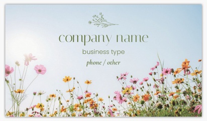 Design Preview for Florals & Greenery Standard Business Cards Templates, Standard (3.5" x 2")