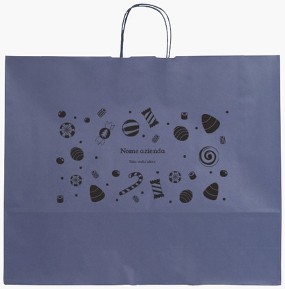 Anteprima design per Galleria di design: sacchetti di carta stampa monocolore per elegante, XL (54 x 14 x 45 cm)