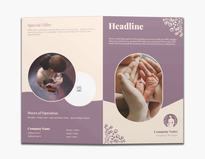 Design Preview for Design Gallery: Medical Professionals Custom Brochures, 8.5" x 11" Bi-fold