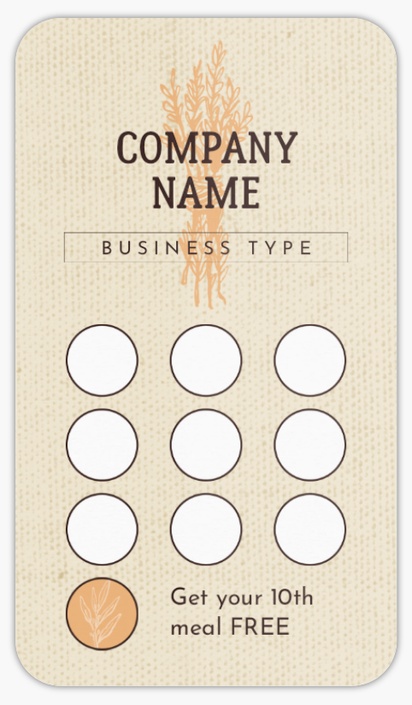 Design Preview for Farmers Market Rounded Corner Business Cards Templates, Standard (3.5" x 2")