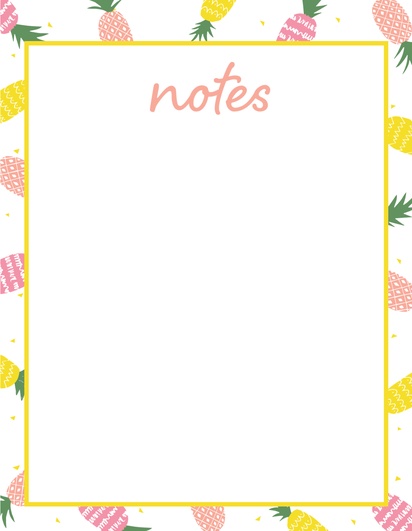 Design Preview for Design Gallery: Organic Food Stores Notepads, 8.5" x 11"