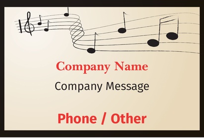 Design Preview for Design Gallery: Music Corflute Signs, 305 x 457 mm