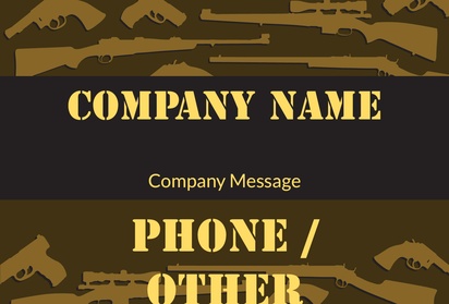 Design Preview for Design Gallery: Military Corflute Signs, 305 x 457 mm