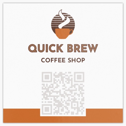 Design Preview for Design Gallery: Coffee Shops Ultra-Thick Business Cards, Square (65 x 65 mm)