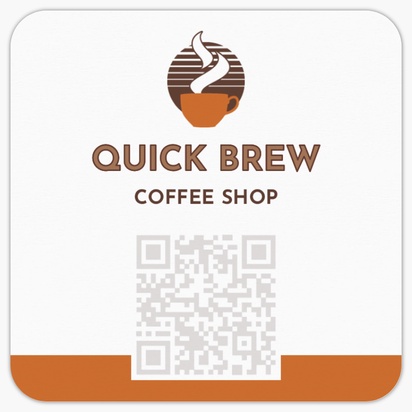 Design Preview for Design Gallery: Coffee Shops Rounded Corner Business Cards, Rounded Square (65 x 65 mm)