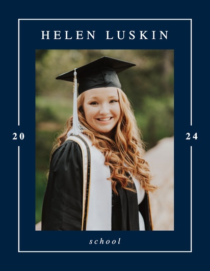 Design Preview for Design Gallery: Graduation Invitations and Announcements, Flat 10.7 x 13.9 cm