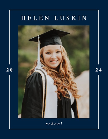 Design Preview for Templates for Graduation Invitations and Announcements , Flat 10.7 x 13.9 cm