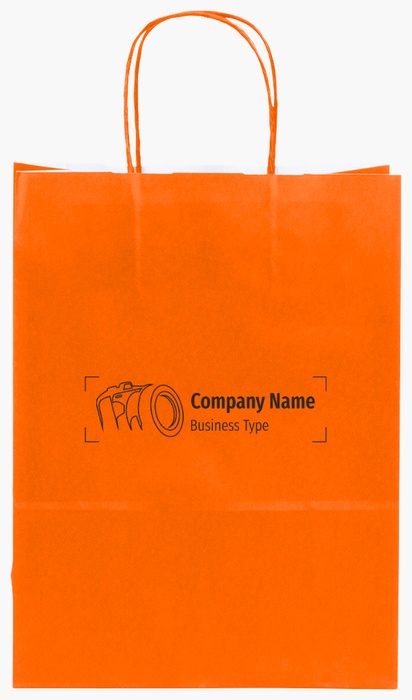 Design Preview for Design Gallery: Art & Entertainment Single-Colour Paper Bags, S (22 x 10 x 29 cm)