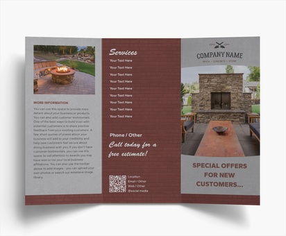 Design Preview for Design Gallery: Masonry & Bricklaying Folded Leaflets, Tri-fold DL (99 x 210 mm)