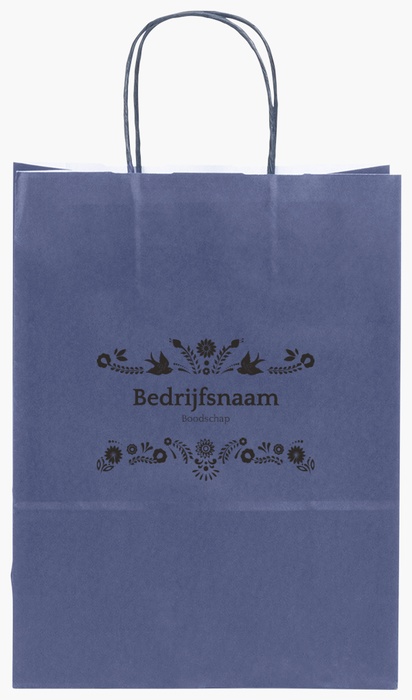 Voorvertoning ontwerp voor Ontwerpgalerij: Restaurants Effen kleur papieren tassen, S (22 x 10 x 29 cm)