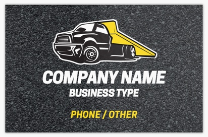 Design Preview for Design Gallery: Trucking Metallic Business Cards