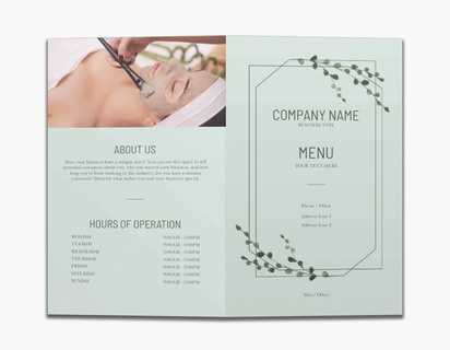 Design Preview for Design Gallery: Spas Custom Brochures, 8.5" x 11" Bi-fold