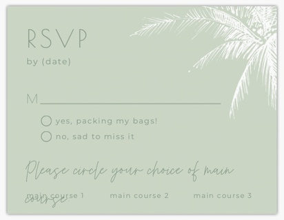 Design Preview for Design Gallery: Destination RSVP Cards, Flat 10.7 x 13.9 cm