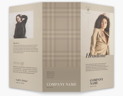 Design Preview for Clothing Custom Brochures Templates, 8.5" x 11" Tri-fold