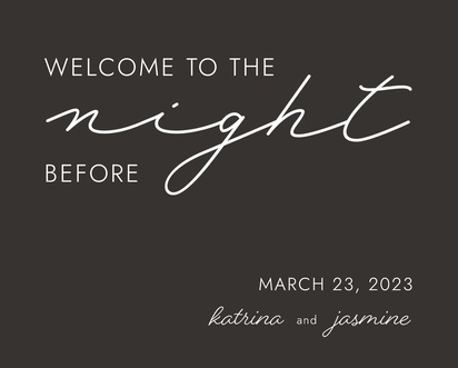 A script the night before black gray design for Traditional & Classic