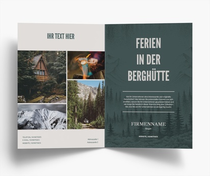 Designvorschau für Designgalerie: Falzflyer Reise & Unterkunft, Einbruchfalz A5 (148 x 210 mm)