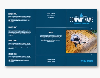 Design Preview for Design Gallery: Pool & Spa Care Custom Brochures, 8.5" x 14" Tri-fold