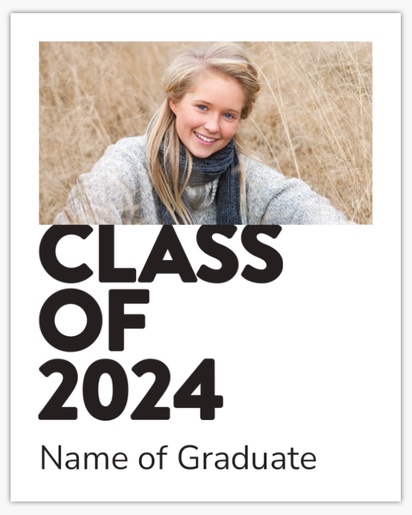 A class of 2018 1 image gray black design for Graduation with 1 uploads