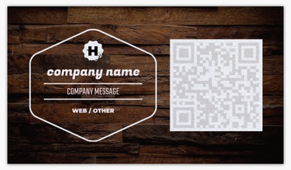 A rustic wood black white design for QR Code