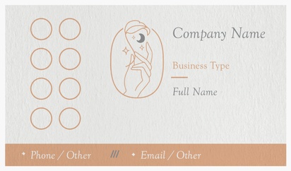 Design Preview for Design Gallery: Massage & Reflexology Natural Textured Business Cards