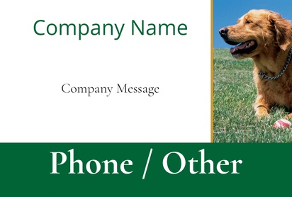Design Preview for Design Gallery: Dog Breeders Corflute Signs, 457 x 686 mm