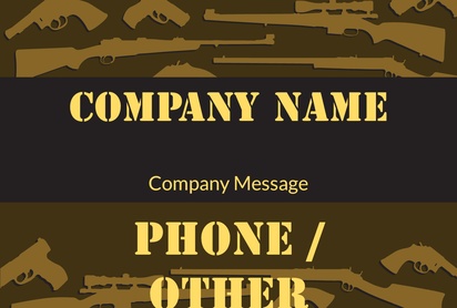 Design Preview for Design Gallery: Military Corflute Signs, 457 x 686 mm