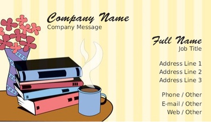 Design Preview for Design Gallery: News & Books Business Card Stickers, Small