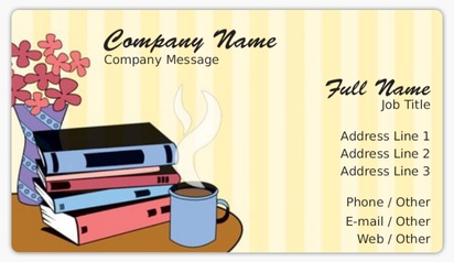 Design Preview for Templates for News & Books Name Card Stickers 