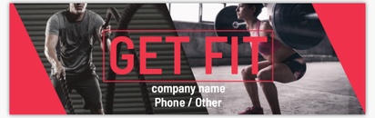 Design Preview for Design Gallery: Fitness Classes Vinyl Banners, 76 x 244 cm