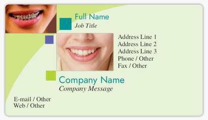 Design Preview for Design Gallery: Dentistry Business Card Stickers