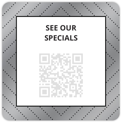 Design Preview for QR Code Stickers (Reusable), 2" x 2" Rounded Square Horizontal