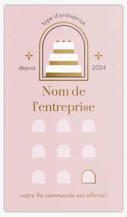Aperçu du graphisme pour Galerie de modèles : Cartes d’affaires standard, Boulangerie/pâtisserie, Standard (3.5 x 2 po)