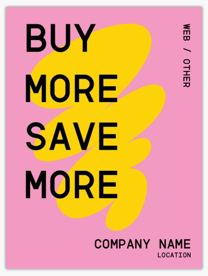 A buy more save more Clothing pink yellow design for Purpose