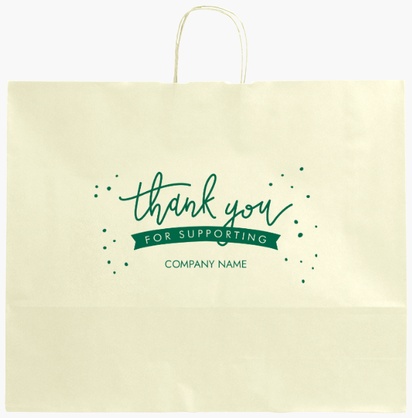 Design Preview for Design Gallery: Tanning Salons Single-Colour Paper Bags, XL (54 x 14 x 45 cm)