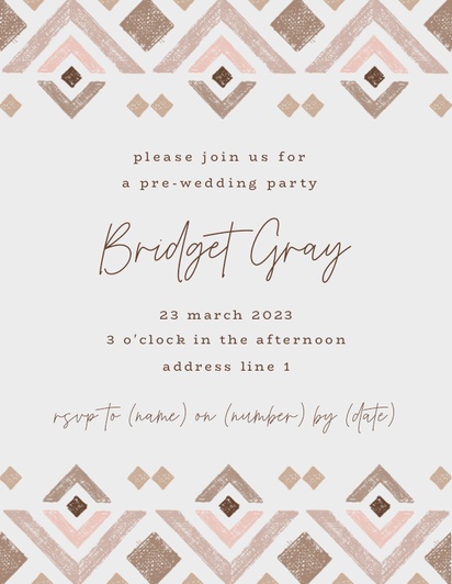 Design Preview for Design Gallery: Bridal Shower Invitations and Announcements, Flat 10.7 x 13.9 cm