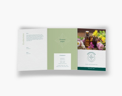 Forhåndsvisning af design for Designgalleri: Blomster og grønt Brochurer, 3-fløjet A6 (105 x 148 mm)