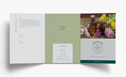 Forhåndsvisning af design for Designgalleri: Blomster og grønt Brochurer, 3-fløjet A6 (105 x 148 mm)