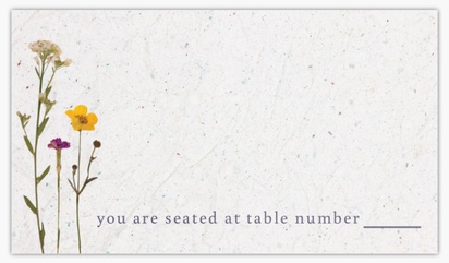 A seeds place card gray design for Spring